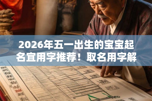 2026年五一出生的宝宝起名宜用字推荐!取名用字解释内涵 2026年五一出生的宝宝起名宜用字推荐!取名用字解释内涵