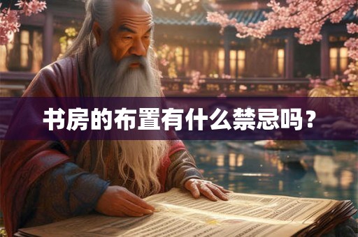 书房的布置有什么禁忌吗？