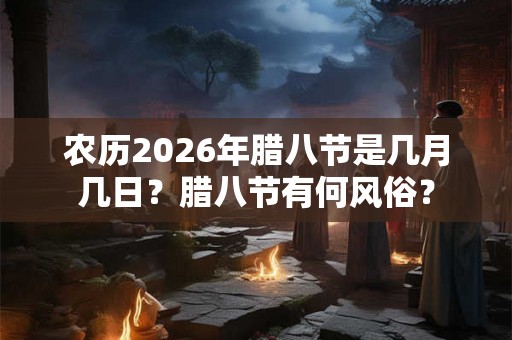 农历2026年腊八节是几月几日？腊八节有何风俗？