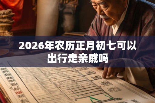 2026年农历正月初七可以出行走亲戚吗