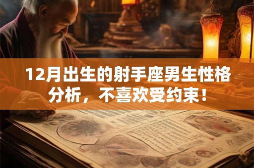 12月出生的射手座男生性格分析，不喜欢受约束！