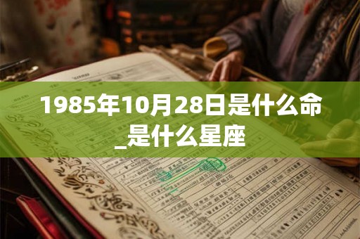 1985年10月28日是什么命_是什么星座