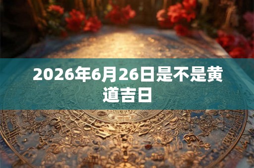 2026年6月26日是不是黄道吉日
