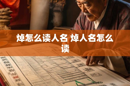 焯怎么读人名 焯人名怎么读