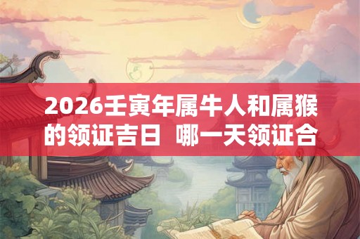 2026壬寅年属牛人和属猴的领证吉日 哪一天领证合适 2026壬寅年属牛人和属猴的领证吉日 哪一天领证合适
