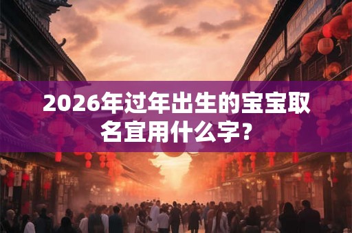 2026年过年出生的宝宝取名宜用什么字？