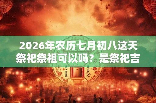 2026年农历七月初八这天祭祀祭祖可以吗？是祭祀吉日吗？