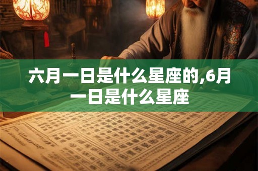 六月一日是什么星座的,6月一日是什么星座
