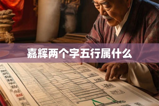 嘉辉两个字五行属什么