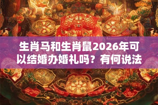 生肖马和生肖鼠2026年可以结婚办婚礼吗？有何说法？