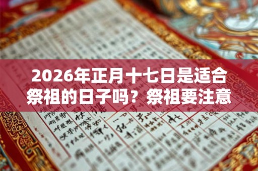 2026年正月十七日是适合祭祖的日子吗？祭祖要注意什么？