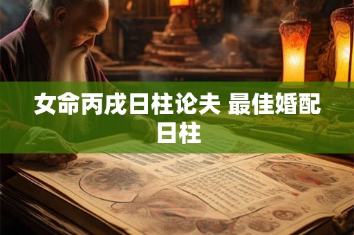 女命丙戌日柱论夫 最佳婚配日柱