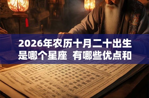 2026年农历十月二十出生是哪个星座  有哪些优点和缺点