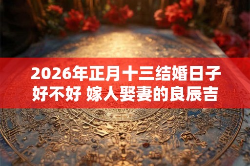 2026年正月十三结婚日子好不好 嫁人娶妻的良辰吉时