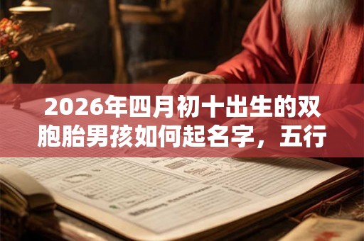 2026年四月初十出生的双胞胎男孩如何起名字,五行属什么 2026年四月初十出生的双胞胎男孩如何起名字,五行属什么