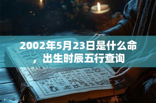 2002年5月23日是什么命，出生时辰五行查询