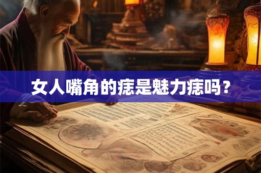 女人嘴角的痣是魅力痣吗？