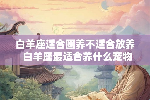 白羊座适合圈养不适合放养  白羊座最适合养什么宠物