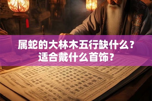 属蛇的大林木五行缺什么?适合戴什么首饰? 属蛇的大林木五行缺什么?适合戴什么首饰?