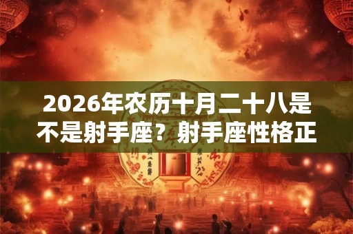 2026年农历十月二十八是不是射手座？射手座性格正反面