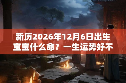 新历2026年12月6日出生宝宝什么命？一生运势好不好？