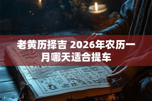 老黄历择吉 2026年农历一月哪天适合提车