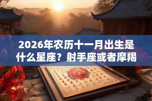 2026年农历十一月出生是什么星座？射手座或者摩羯座