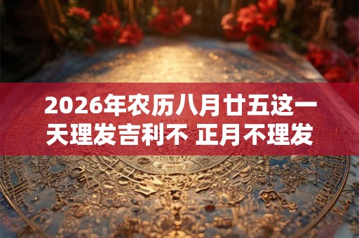 2026年农历八月廿五这一天理发吉利不 正月不理发的习俗