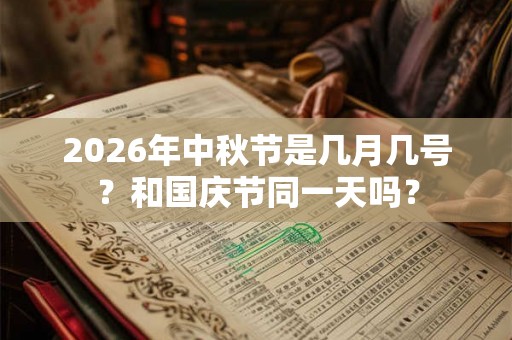 2026年中秋节是几月几号？和国庆节同一天吗？