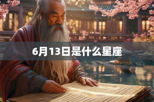 6月13日是什么星座