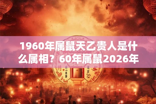 1960年属鼠天乙贵人是什么属相？60年属鼠2026年运势如何？