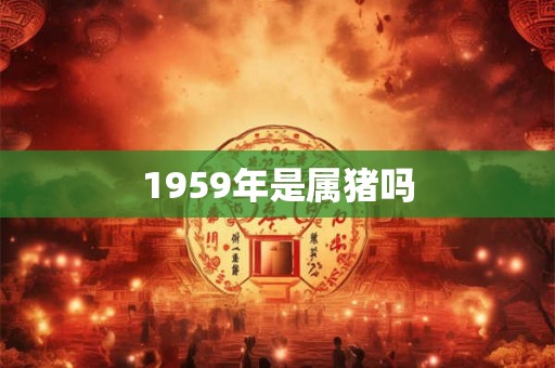 1959年是属猪吗