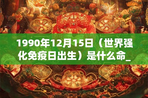 1990年12月15日（世界强化免疫日出生）是什么命_命运如何