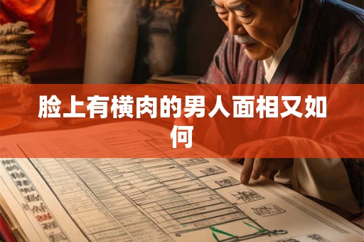 脸上有横肉的男人面相又如何