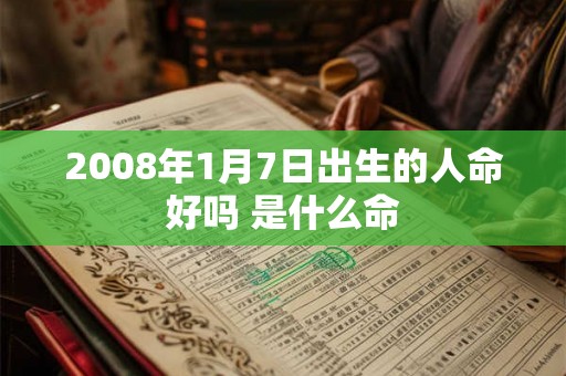 2008年1月7日出生的人命好吗 是什么命