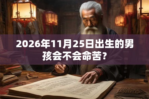2026年11月25日出生的男孩会不会命苦? 2026年11月25日出生的男孩会不会命苦?