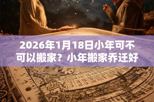 2026年1月18日小年可不可以搬家？小年搬家乔迁好不好？