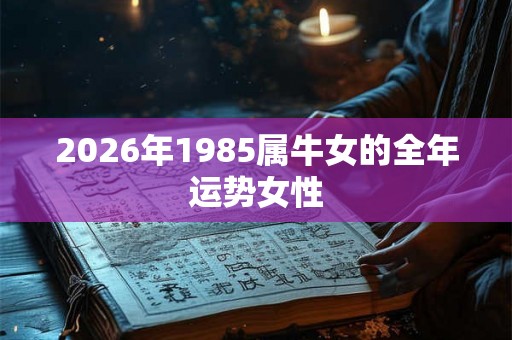 2026年1985属牛女的全年运势女性