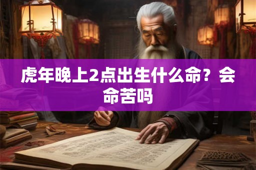 虎年晚上2点出生什么命？会命苦吗