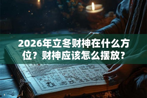 2026年立冬财神在什么方位？财神应该怎么摆放？
