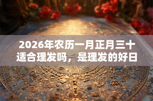 2026年农历一月正月三十适合理发吗，是理发的好日子吗？