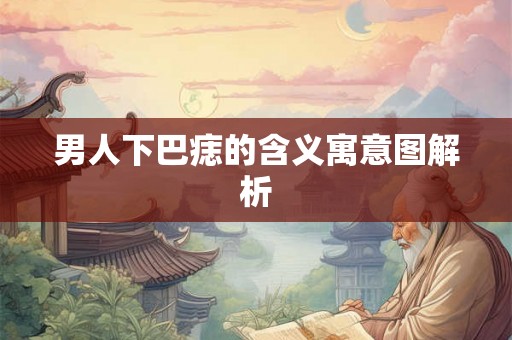 男人下巴痣的含义寓意图解析 男人下巴痣的含义寓意图解析