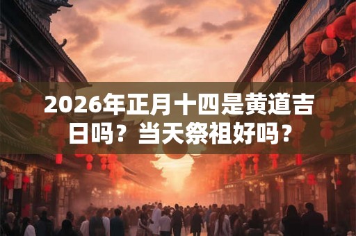 2026年正月十四是黄道吉日吗？当天祭祖好吗？