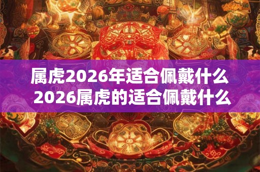 属虎2026年适合佩戴什么 2026属虎的适合佩戴什么