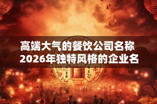 高端大气的餐饮公司名称 2026年独特风格的企业名字
