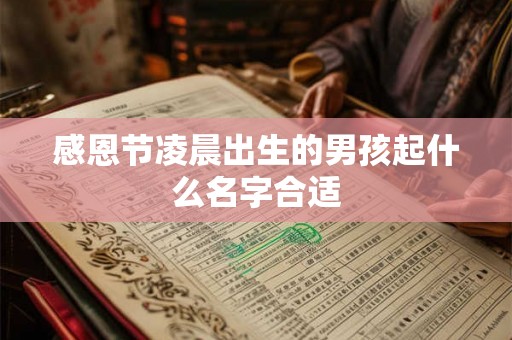 感恩节凌晨出生的男孩起什么名字合适