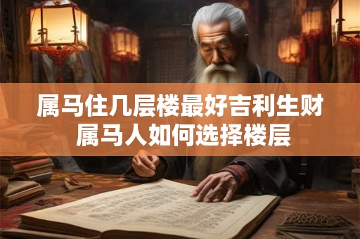 属马住几层楼最好吉利生财 属马人如何选择楼层
