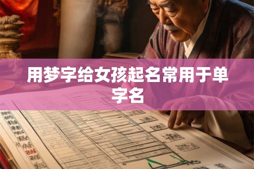 用梦字给女孩起名常用于单字名