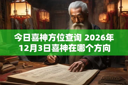 今日喜神方位查询 2026年12月3日喜神在哪个方向