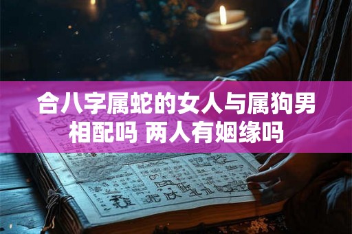 合八字属蛇的女人与属狗男相配吗 两人有姻缘吗